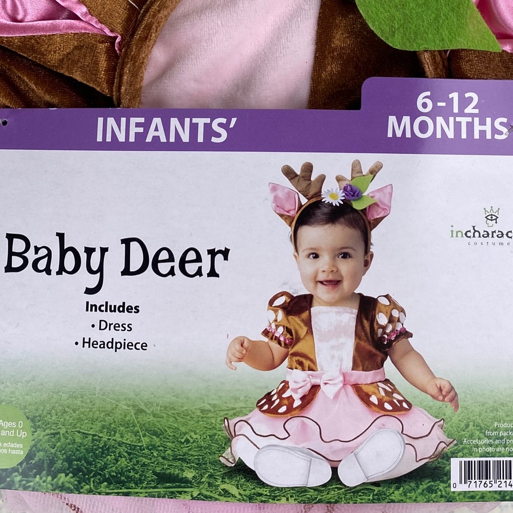 Baby Deer 🦌 Halloween Costume 2pc Infant Girl’s Size 6-12 Months